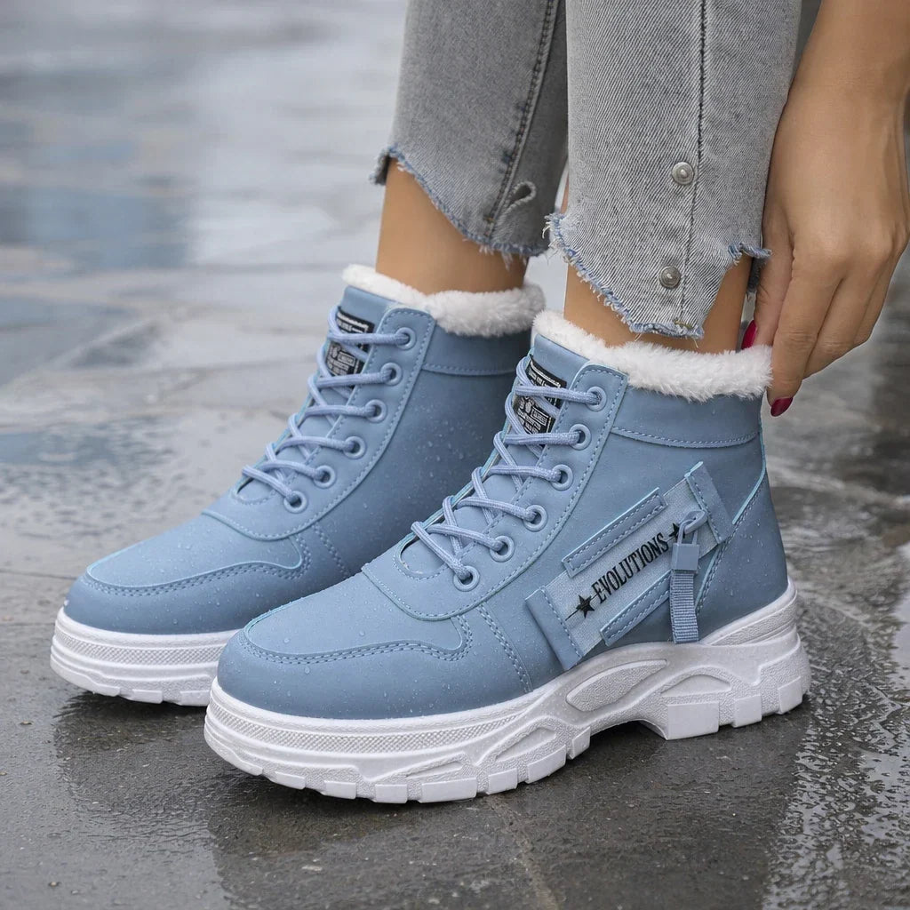 Rainelle – Plush-Lined Waterproof Ankle Boots
