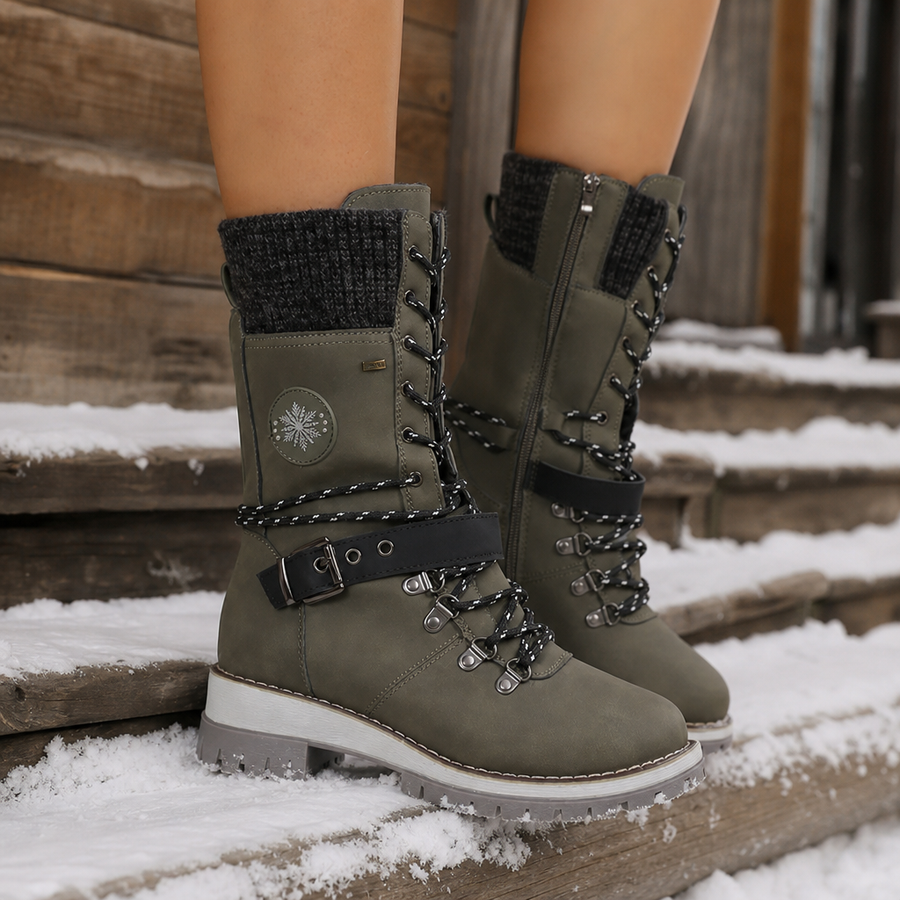 Snowlina – Adjustable Knee-High Insulated Snow Boots