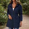 Rainfelle – Slim-Fit Drawstring Waist Hooded Rain Jacket