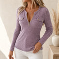Waffle & Form – Waffle-Knit Half-Zip Top
