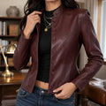 Silhouette – Slim-Fit Faux Leather Jacket