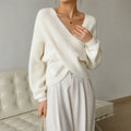 Vellora – Ribbed Cropped Wrap Sweater