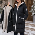 Cozyelle – Hooded Mid-Length Puffer Coat