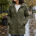 Plaidwell – Detachable Hood Adjustable Waist Rain Jacket