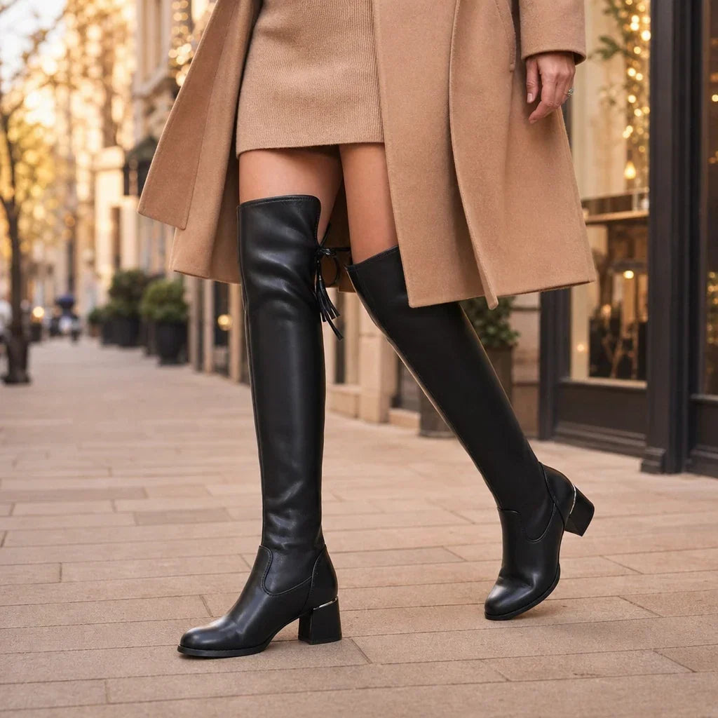 Legloria – Stretch Over-The-Knee Heeled Boots