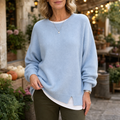 Layerlyn – Contrast Trim Layered-Look Sweater