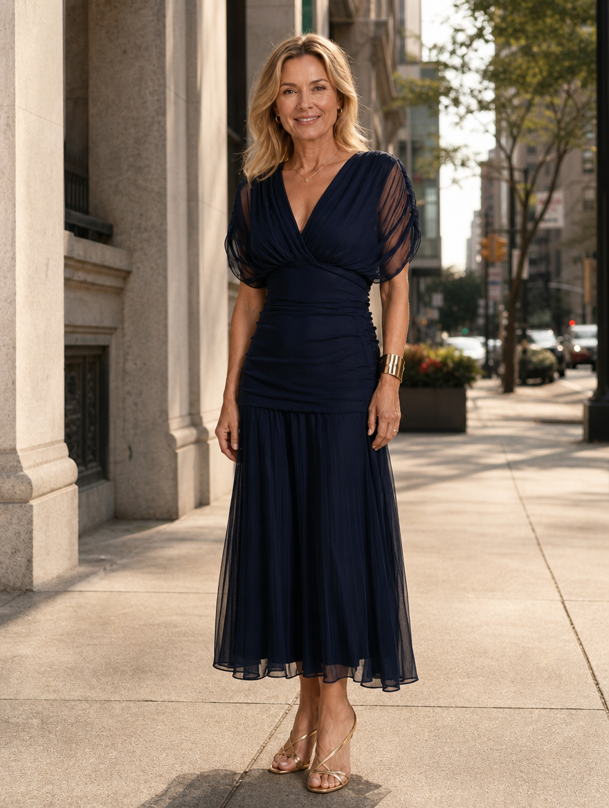Willow | Pleated Flowing Dress