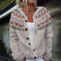 Madelyne | Fair Isle Knit Cardigan