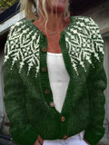 Brigitte | Fair Isle Knit Cardigan