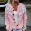 Hazel | Fair Isle Knit Cardigan