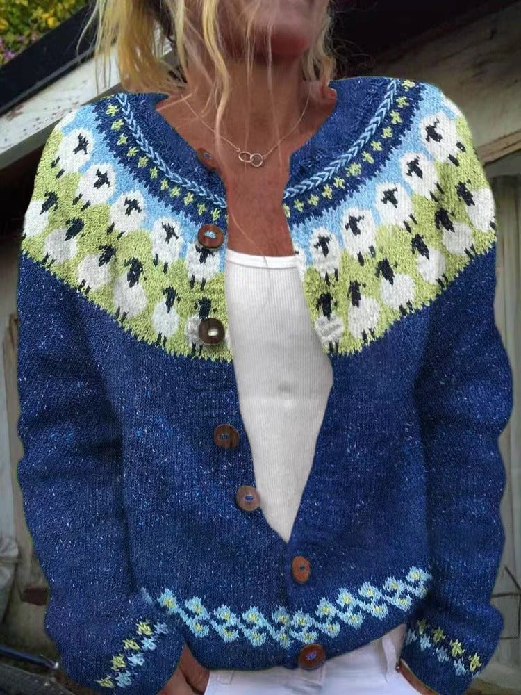 Sophie | Fair Isle Knit Cardigan