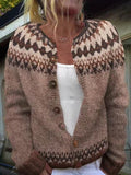 Ariana | Fair Isle Knit Cardigan