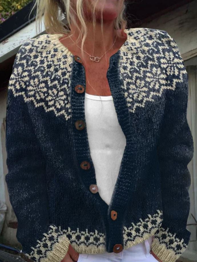 Hadley | Fair Isle Knit Cardigan