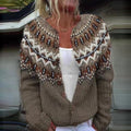 Adeline | Fair Isle Knit Cardigan