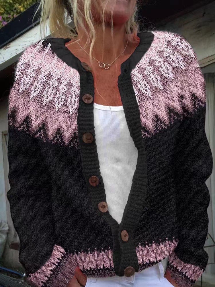 Lydia | Fair Isle Knit Cardigan