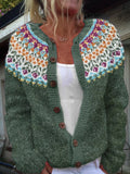 Aleida | Fair Isle Knit Cardigan