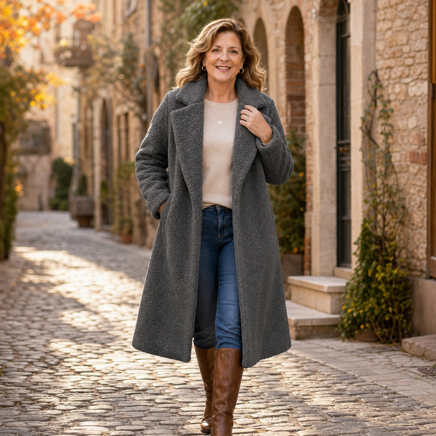 Veloura – Long Teddy Coat