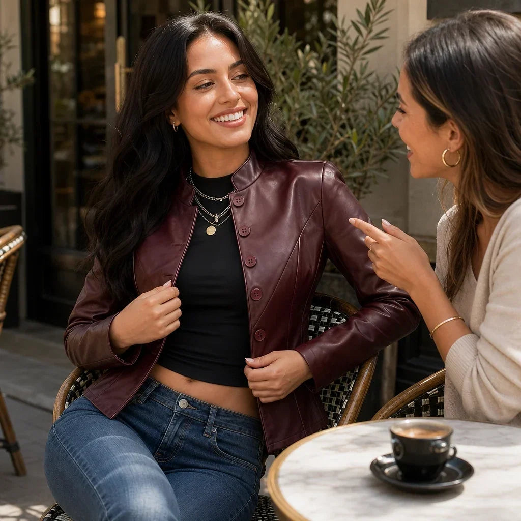 Silhouette – Slim-Fit Faux Leather Jacket