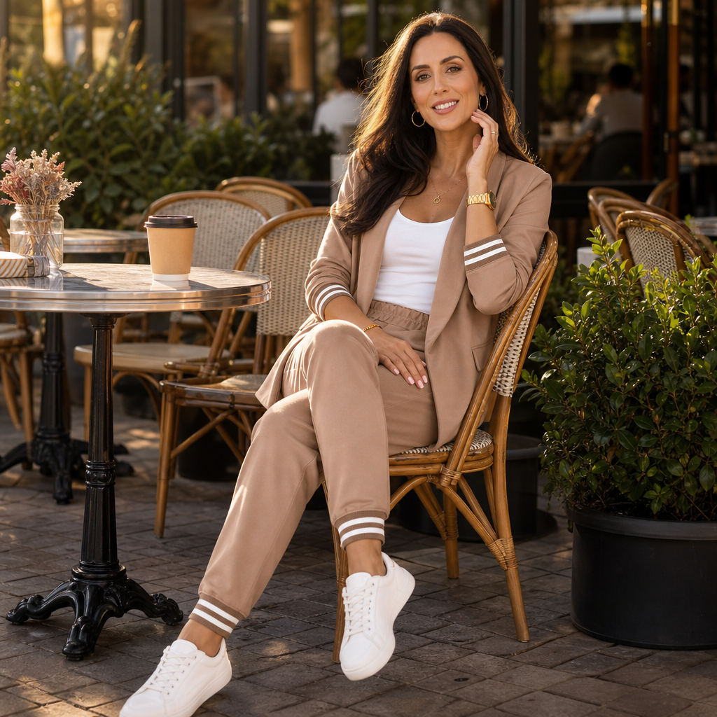 Vellora – Open-Front Blazer And Trouser Set
