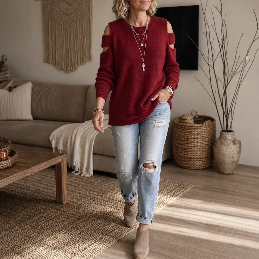 Overa – Double Cutout Knit Sweater