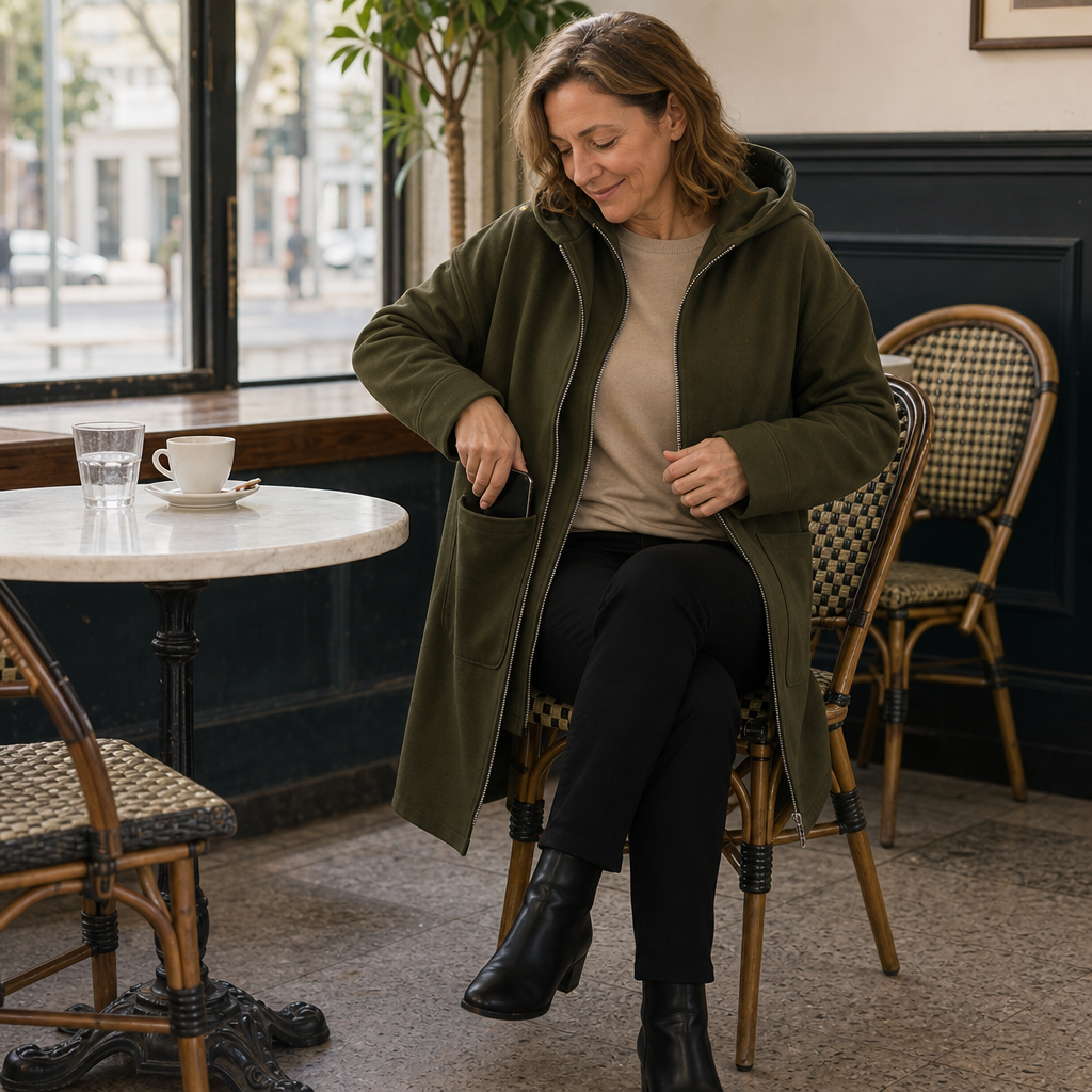 Midella – Hooded Mid-Length Jacket