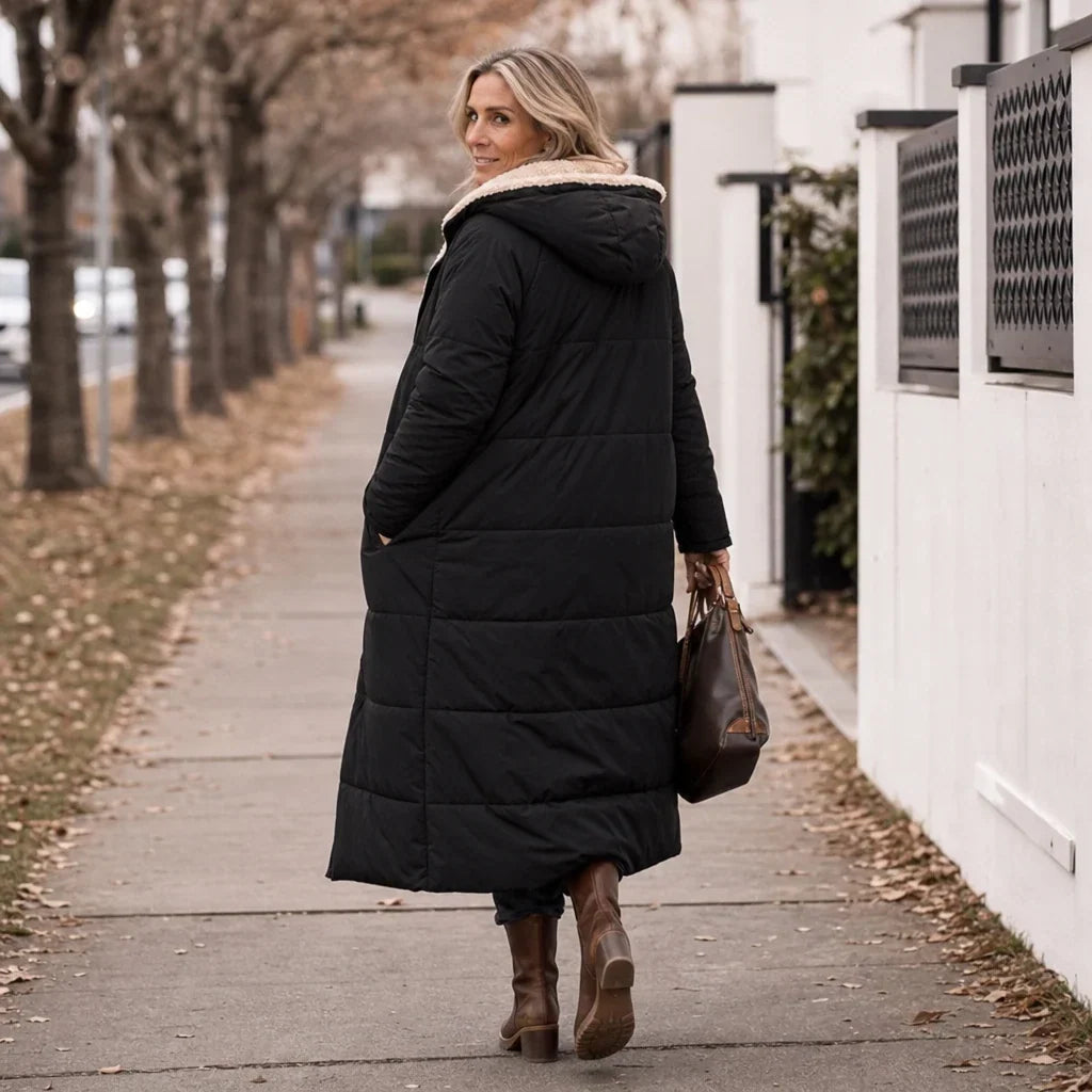Reversa – Long Quilted Reversible Puffer Coat