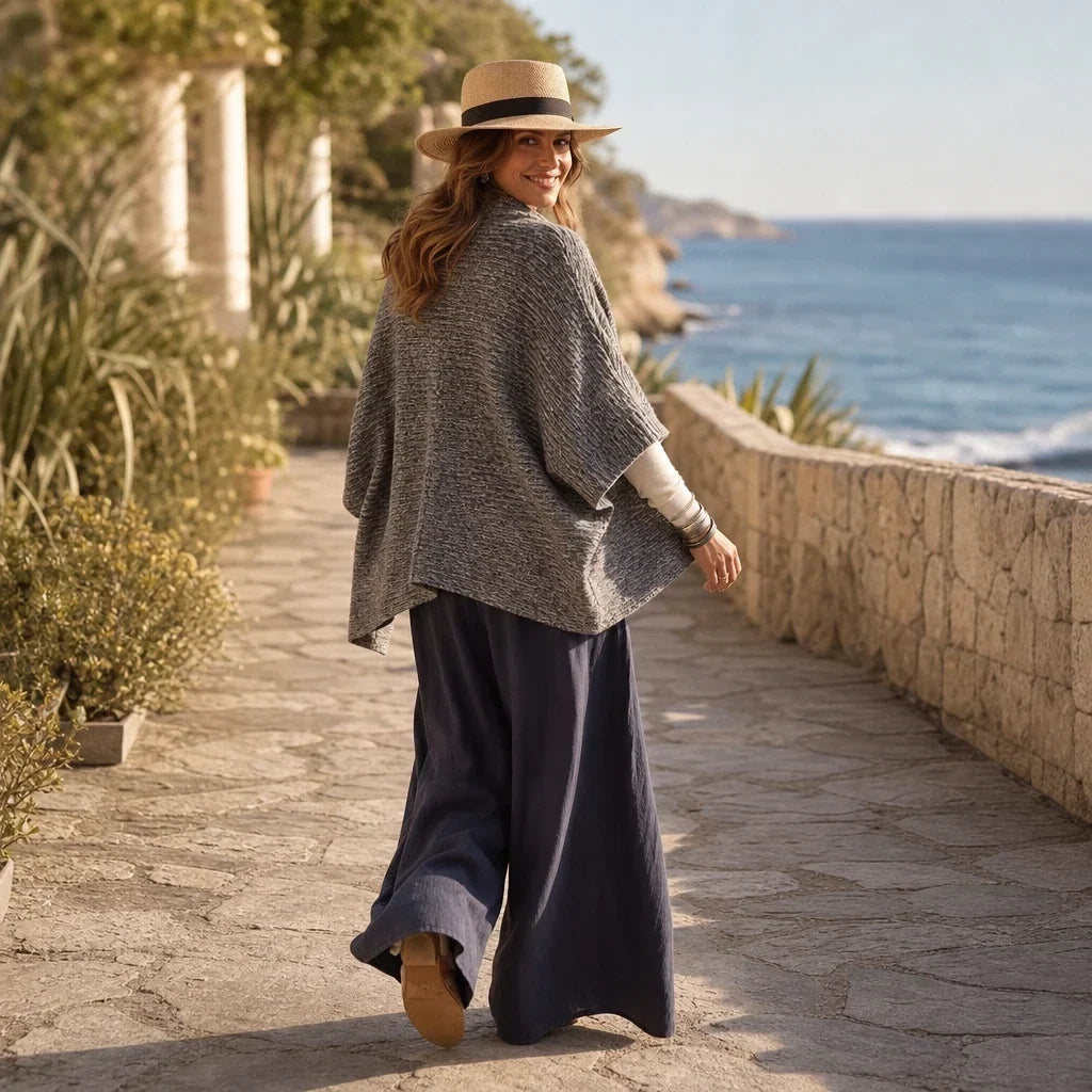 Moravelle – Oversized Button-Front Relaxed Knit Cardigan