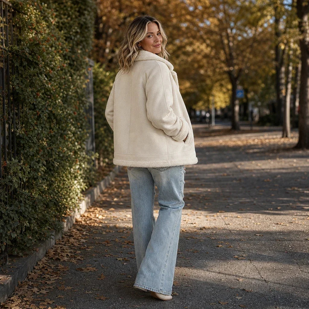 Veloura – Shearling-Trim Jacket