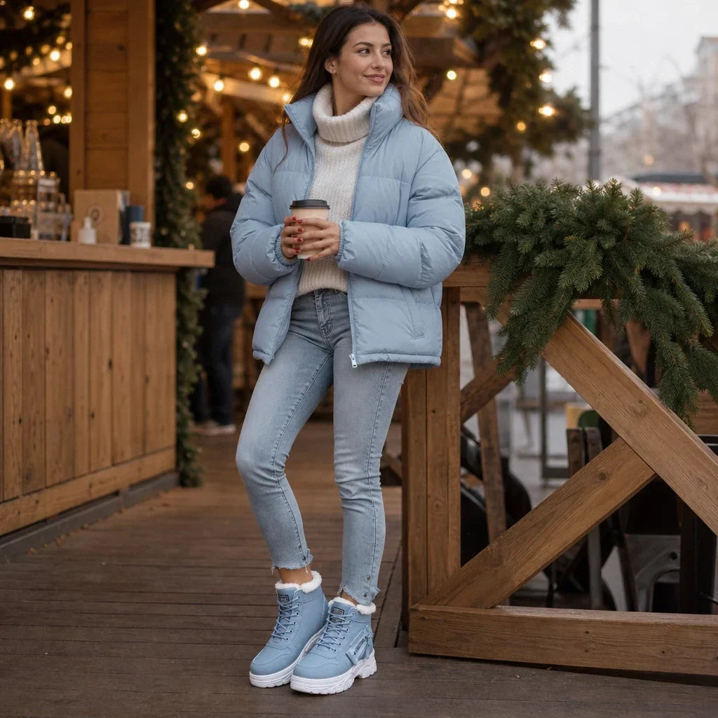 Rainelle – Plush-Lined Waterproof Ankle Boots