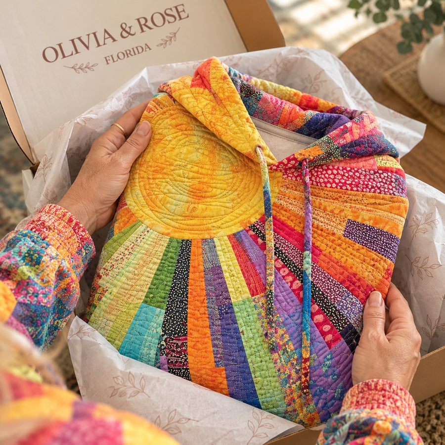 Amanda | Colorful Quilted Hoodie