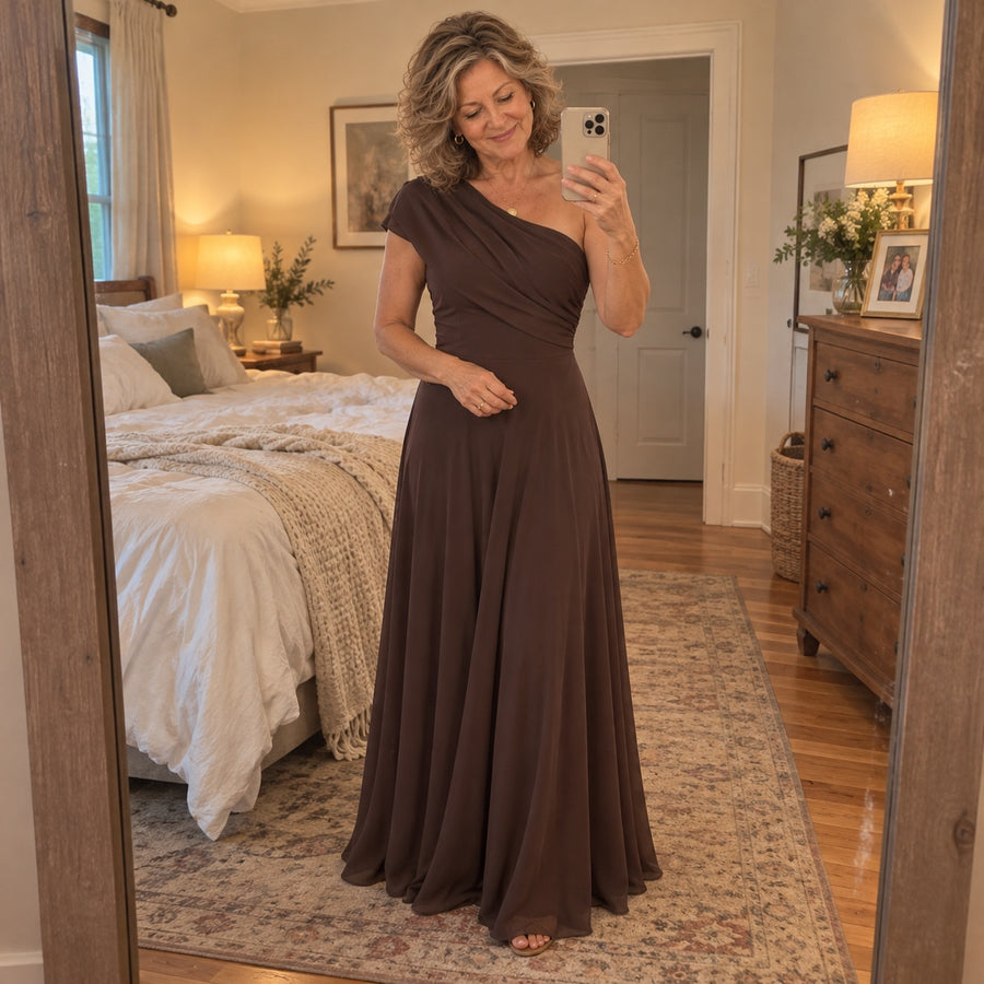 Amelia | Draped Maxi Dress