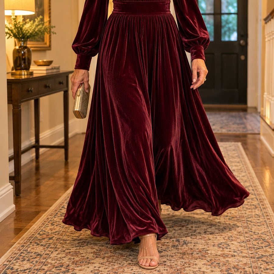Elena | Velvet Maxi Dress