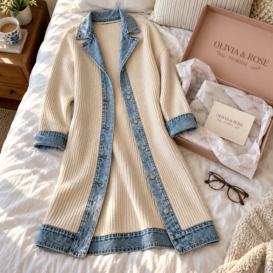 Riley | Casual Long-Line Knit Cardigan