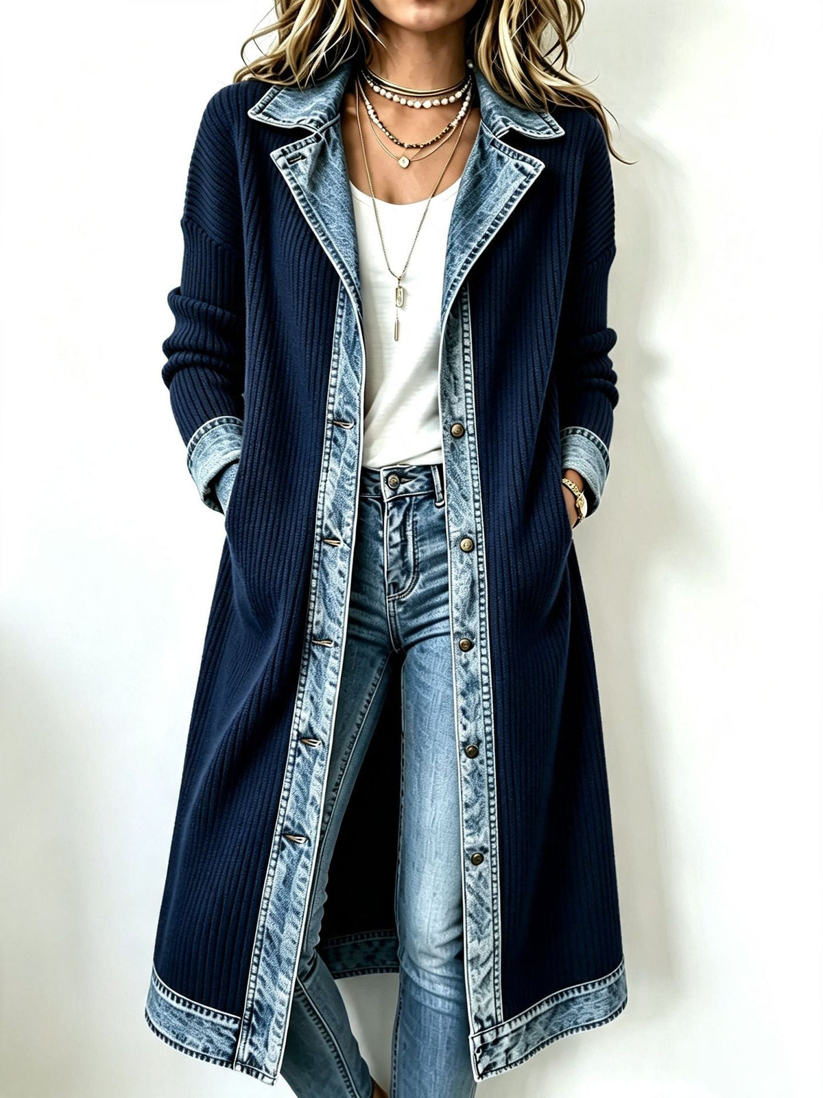 Riley | Casual Long-Line Knit Cardigan