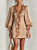 Emery | Ruffle Detail Mini Dress
