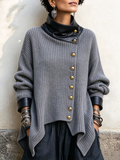 Olivia | Stylish Faux Leather Knit Cardigan Jacket