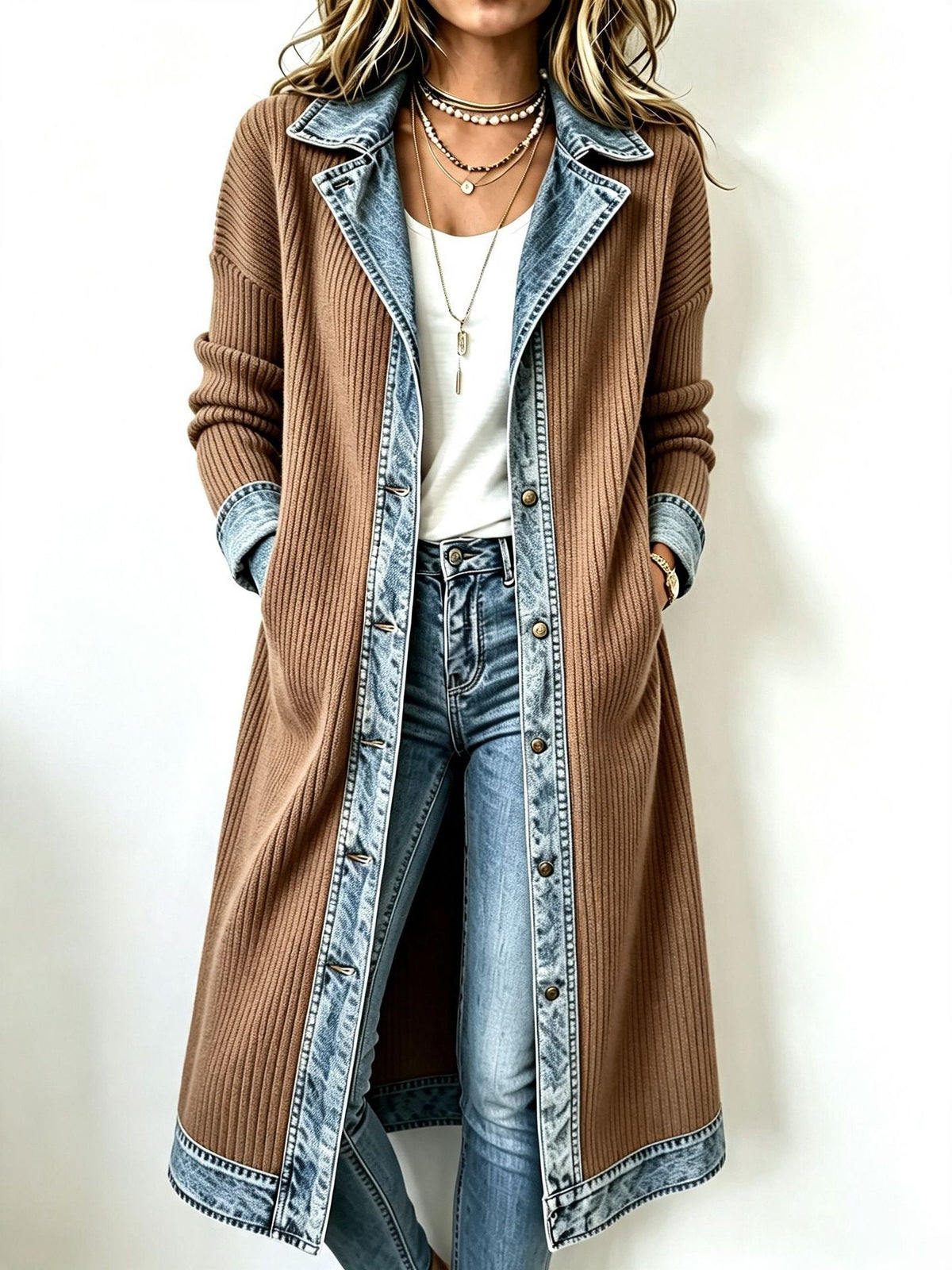 Riley | Casual Long-Line Knit Cardigan