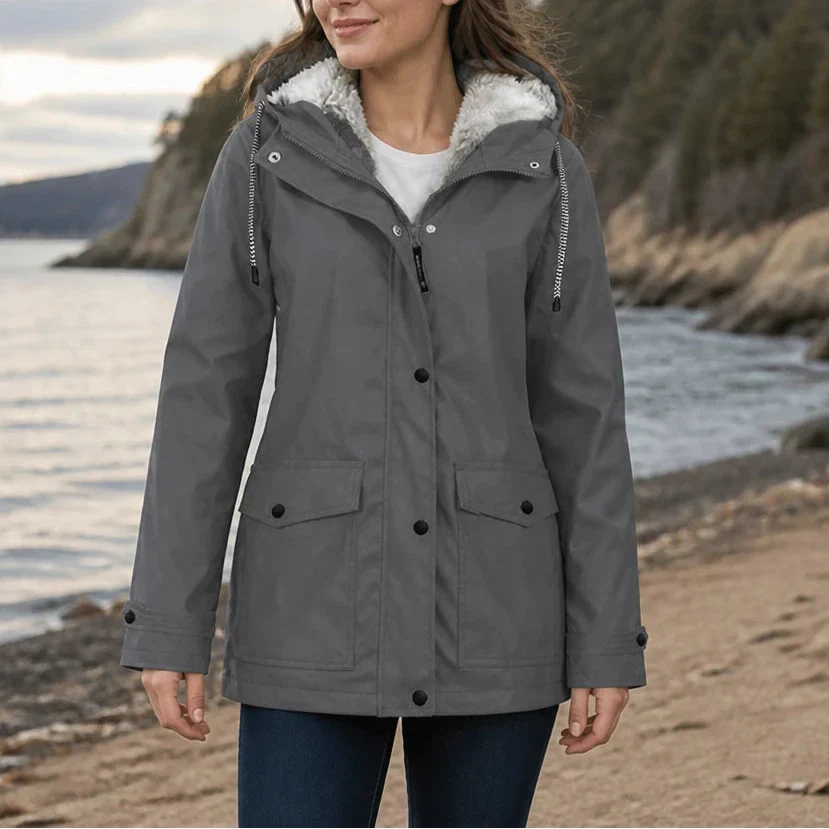 Windora – Fleece-Lined Hooded Winter Jacket
