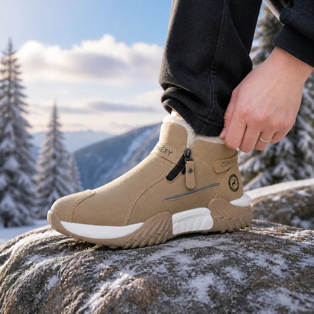 Frostelle – Fleece-Lined Zip Ankle Winter Boots