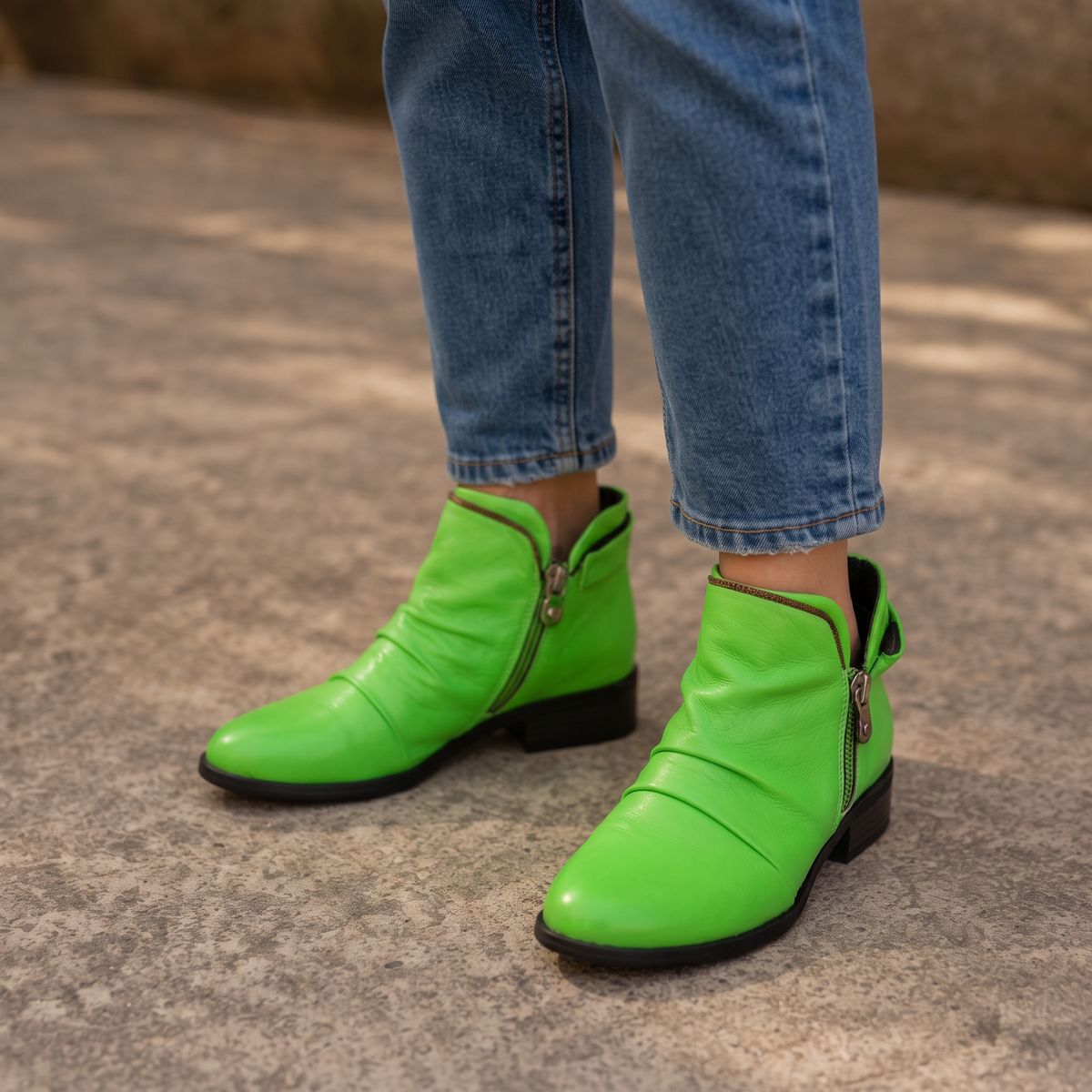Vela Boots – Side-Zip Slim Ankle Boots