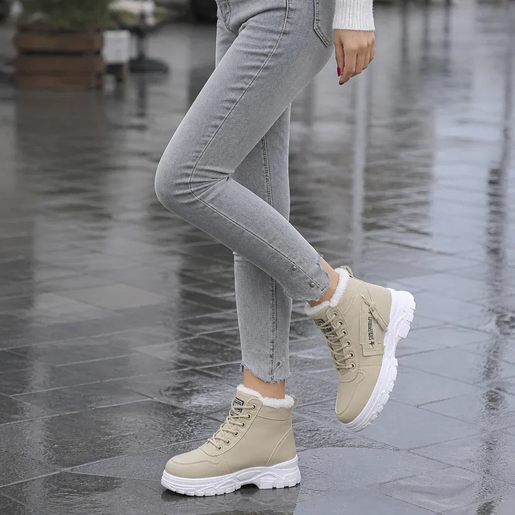 Rainelle – Plush-Lined Waterproof Ankle Boots