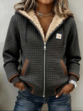 Ainsley | Cozy Sherpa-Lined Zip-Up Hooded Jacket